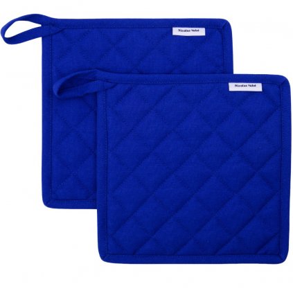 Topflappen NEAT, 2er-Set, blau, Baumwolle, Nicolas Vahé