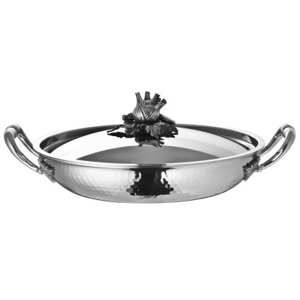 Servierpfanne OPUS PRIMA 30 cm, Silber, Edelstahl, Ruffoni