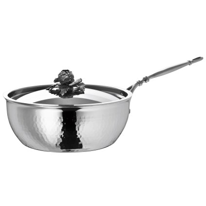 Sautépfanne OPUS PRIMA 24 cm, Silber, Edelstahl, Ruffoni