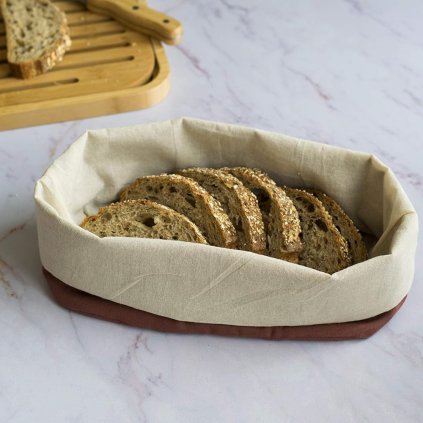 Brotkorb NBA180 38 cm, braun, Baumwolle, Pebbly