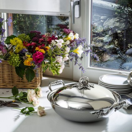 Wok OPUS PRIMA 30 cm, Silber, Edelstahl, Ruffoni