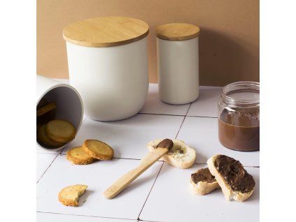 Vorratsdose NBA190 2,3 l, Metall / Bambus, Pebbly