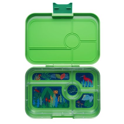Lunchbox TAPAS XL 5 1 l, Light Green / Jungle, Kunststoff, Yumbox