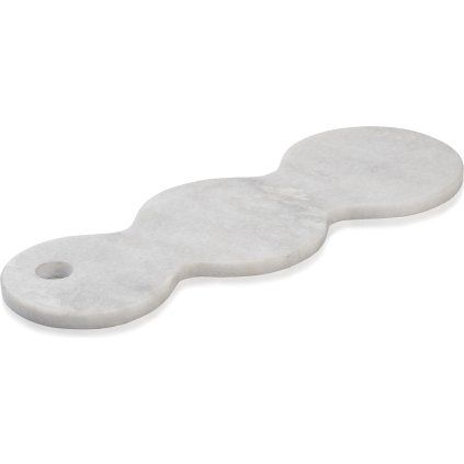 Servierplatte SKAGEN 40 cm, grau, Marmor, Humdakin