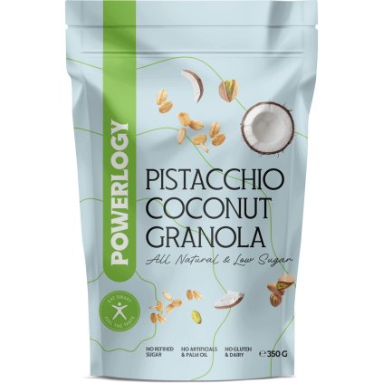 Granola 350 g, Pistazie und Kokos, Powerlogy