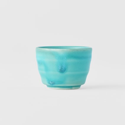 Sake Becher AQUA 35 ml, blau, Keramik, MIJ