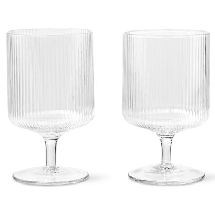 Weinglas RIPPLE 270 ml, set à 2 st, klar, fest LIVING