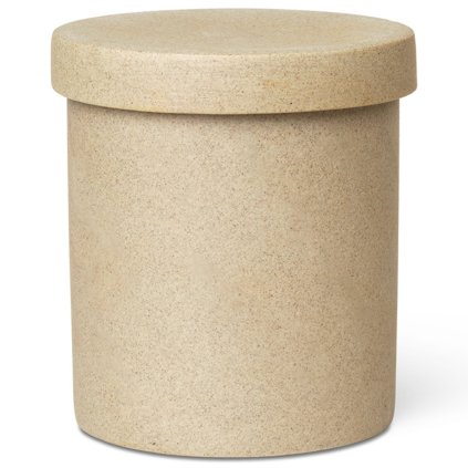 Zahnputzbecher BON 10,5 cm, Sand, porzellan, fest LIVING