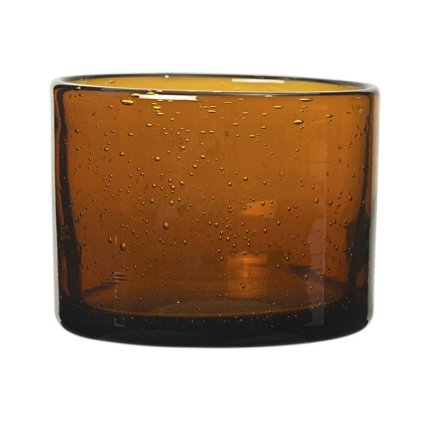 Trinkglas OLI 110 ml, bernsteinfarben, glas, fest LIVING