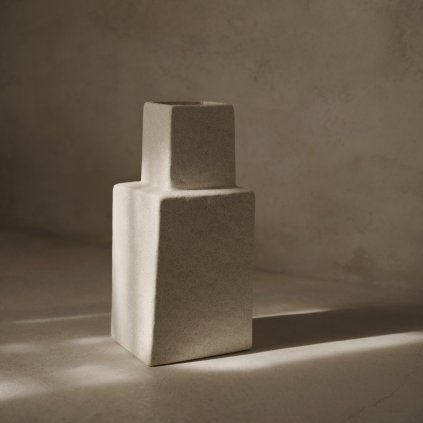 Vase KOA 13 x 29 cm, weiß, keramik, fest LIVING