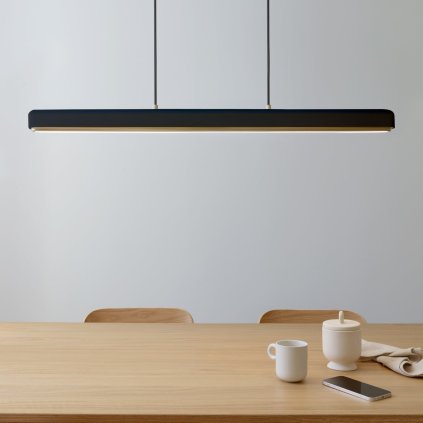 Hängelampe HASELNAST 100 cm, schwarz, aluminium, Umage