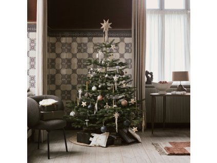 Weihnachtsbaumstern VELA 22 x 38 cm, weiß, baumwolle, fest LIVING