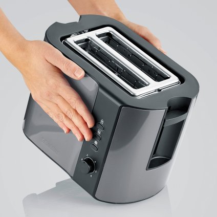 Toaster KA 9573 26 cm, schwarz / grau, Severin
