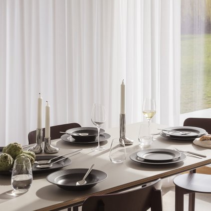 Stabkerzenhalter MELLOW 16 cm, silber, edelstahl, Eva Solo