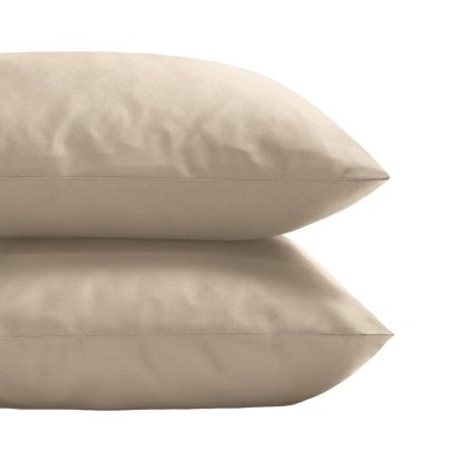 Kopfkissenbezug GRACE 50 x 70 cm, set à 2 st, Mandel creme, Tencel, Clarysse