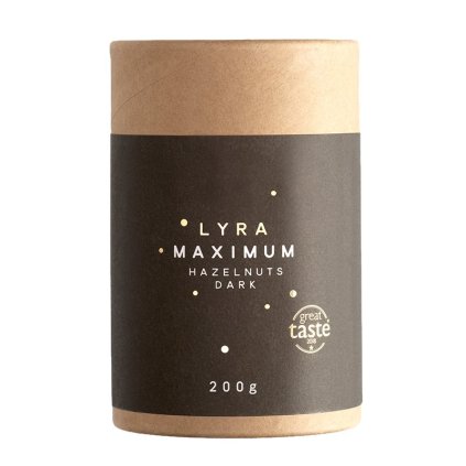 Haselnüsse in Nougat und dunkler Schokolade MAXIMUM 200 g, LYRA