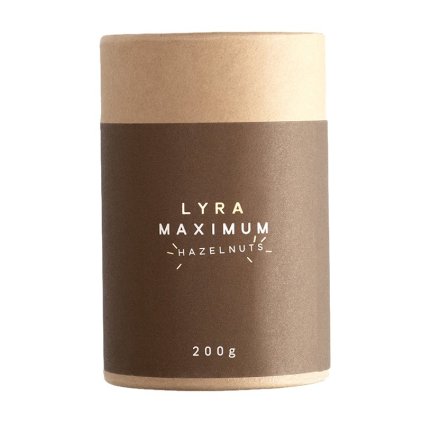 Haselnüsse in Nougat und weißer Schokolade MAXIMUM 200 g, LYRA