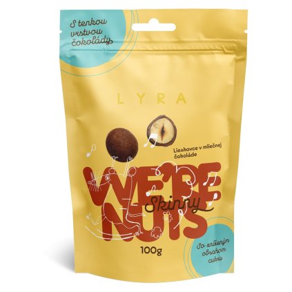 Haselnüsse in Vollmilchschokolade WE´RE NUTS 100 g, LYRA