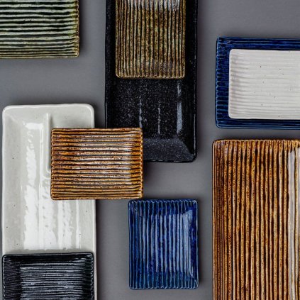 Servierteller CONTOUR 10 x 7,5 cm, grün, keramik, MIJ