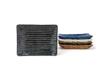 Servierteller CONTOUR 10 x 7,5 cm, schwarz, keramik, MIJ