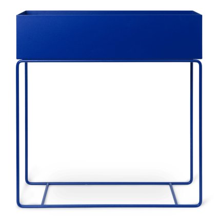 Blumentopf PLANT BOX 60 cm, blau, eisen, fest LIVING