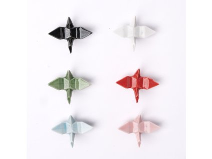 Essstäbchenablage ORIGAMI CRANE, schwarz, keramik, MIJ