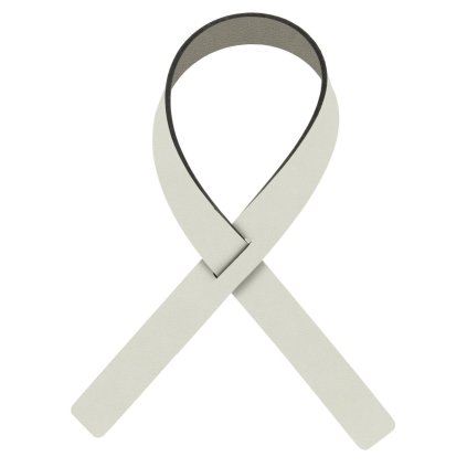 Serviettenring FOLD NUPO 30 cm, set à 4 st, Leinen / dunkel grau, leder, LIND DNA