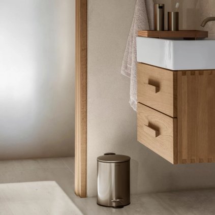 Tretmülleimer TUBO 3 l, Messing, stahl, Blomus