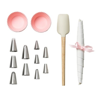 Cupcake-Set THE ESSENTIALS, set à 14 st, rosa, Printworks