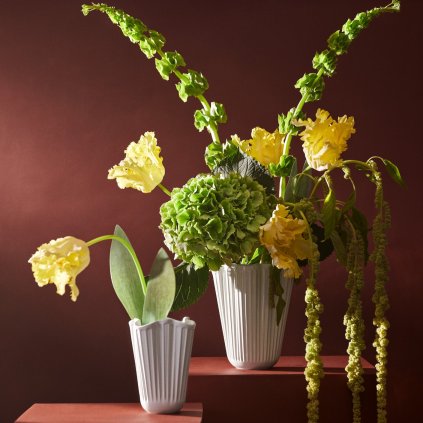 Vase HAMMERSHOI UNFOLD 20 cm, weiß, steingut, Kähler