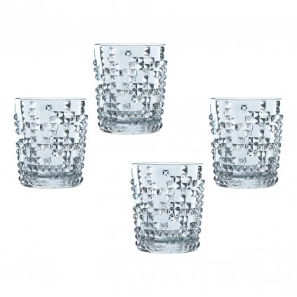 Whiskyglas PUNK, 4er-Set, klar, Nachtmann