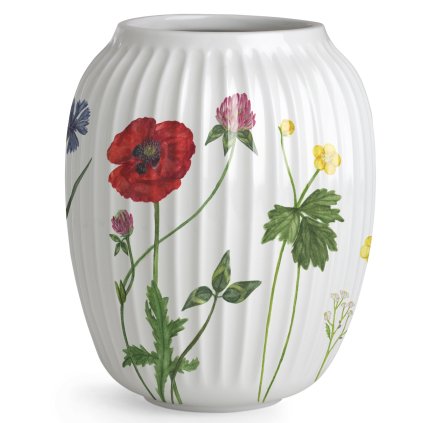 Vase HAMMERSHOI SUMMER - WILD FLOWERS 21 cm, weiß, porzellan, Kähler