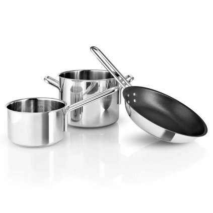 Kochtopfset, set à 3 st, silber, edelstahl, Eva Solo