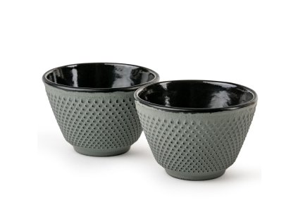 Becher XILIN 100 ml, set à 2 st, leicht grün, gusseisen, Bredemeijer