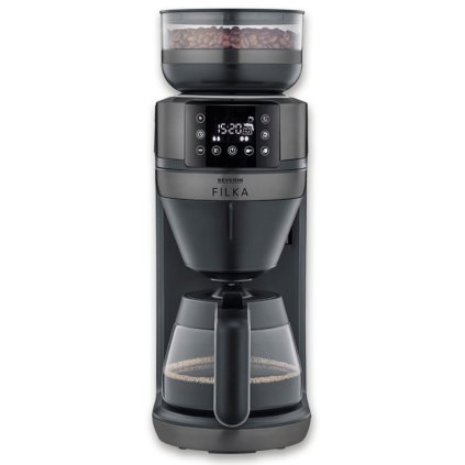 Filterkaffeemaschine KA 4849 FILKA INOX, schwarz, Severin