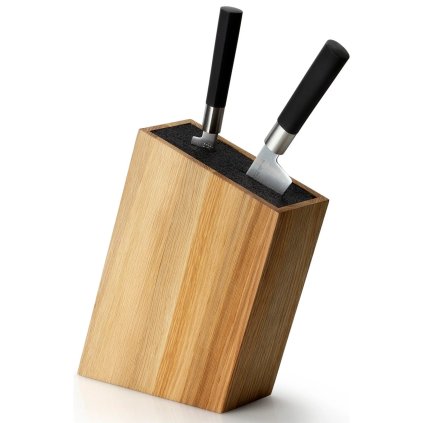 Messerblock 28 cm, mit Flexi-Einsatz, braun, Eiche holz, Continenta