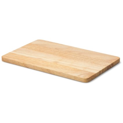 Schneidebrett 29 x 18 cm, braun, Gummibaum, Continenta
