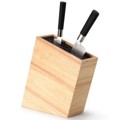 Messerblock 22 cm, mit Flexi-Einsatz, braun, Gummibaum, Continenta