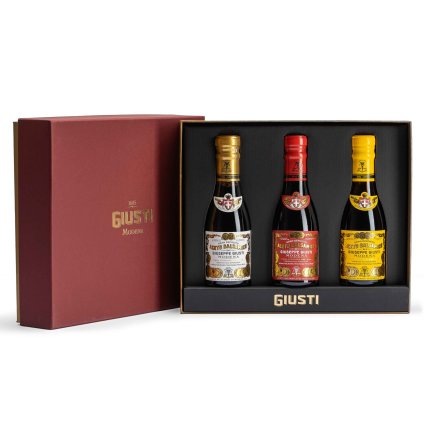 Balsamico Essig 2 & 3 & 4 GOLD MEDALS 3 x 100 ml, Giusti
