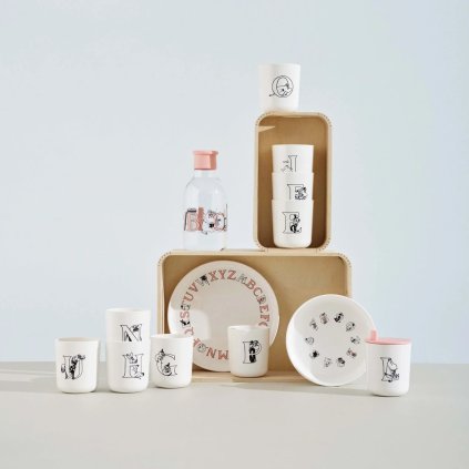 Kunststoffbecher MOOMIN ABC 200 ml, Buchstabe G, weiß, RIG-TIG