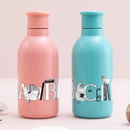 Isolierflasche MOOMIN ABC 500 ml, lachs, edelstahl, RIG-TIG