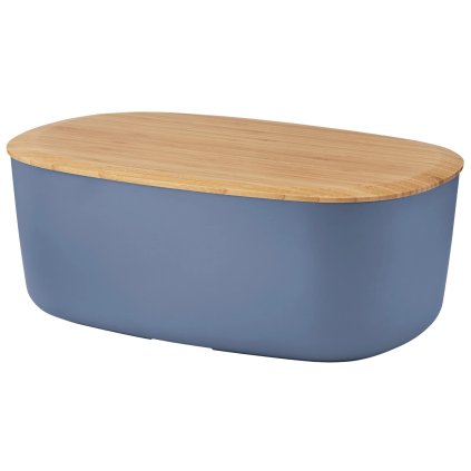 Brotkasten BOX-IT 34 cm, dunkel blau, kunststoff / bambus, RIG-TIG