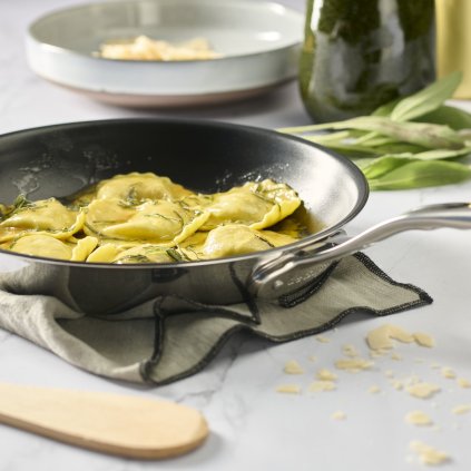 Antihaftpfanne AFFINITY 24 cm, silber, edelstahl, de Buyer