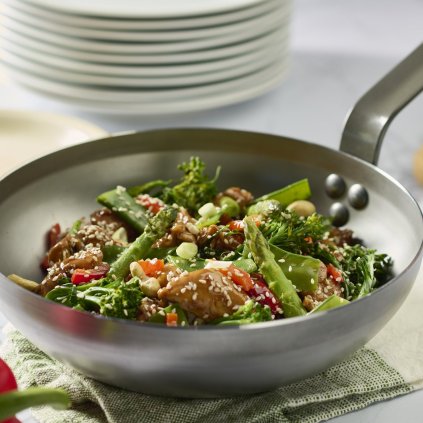 Wok MINERAL B 24 cm, stahl, de Buyer