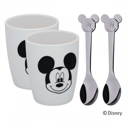 Kinderbecher und Löffel Set MICKEY MOUSE, 4 -teilig, WMF