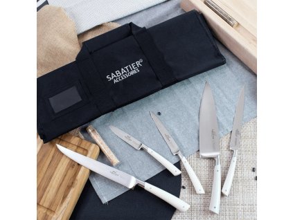 Tranchiermesser EDONIST 20 cm, Edelstahlnieten, weiß, Lion Sabatier