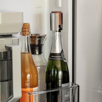 Sektflaschenverschluss LIQUID LOUNGE 6 cm, braun, holz, Eva Solo