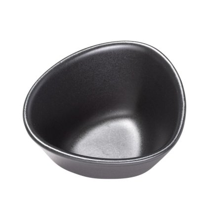 Schüssel KURVE 11 cm, schwarz, steingut, LIND DNA