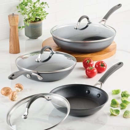 Antihaftpfanne SCRATCHDEFENSE A1 30 cm, mit Deckel, aluminium, Circulon