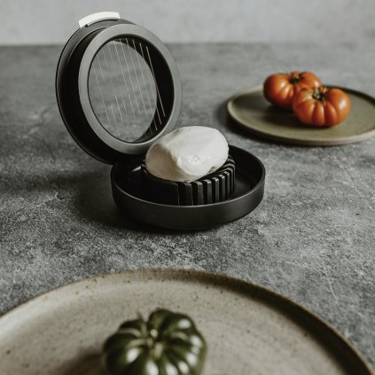 Eierschneider CUNEO 13 cm, silber, edelstahl / kunststoff, Zack